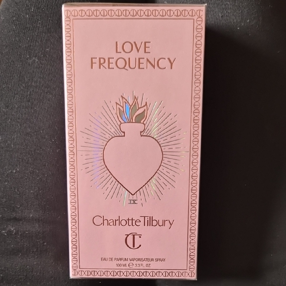 Charlotte Tilbury Love Frequency Perfume Pink and Gold Box